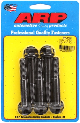 44BC7553-A777-D8FB-8356-63D42B902F29 ARP Bolt Kit M12 x 1.75 x 70 Black Oxide Hex - Image 1