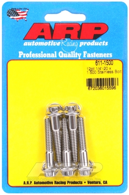 463F4DAB-07F7-88F1-6E0B-268E59DA0CAA "1/4""-20 x 1.500 12pt SS bolts" (5pcs) - Image 1
