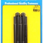 "3/8""-16 x 4.500 12pt black oxide bolts" (5pcs)