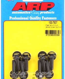 Cast aluminum valve cover bolt kit