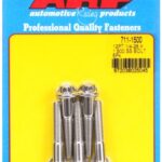 "1/4""-28 x 1.500 12pt SS bolts" (5pcs)