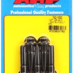 "3/8""-24 x 1.500 12pt black oxide bolts" (5pcs)