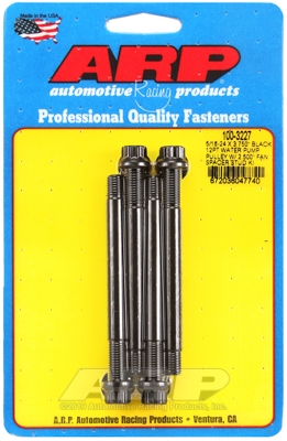 4A4AC619-B17C-767B-A9C1-EFCCE98FC7C6 ARP 5/16-24x3.750 black 12pt WP pully w/2.500" fan spcr stud - Image 1