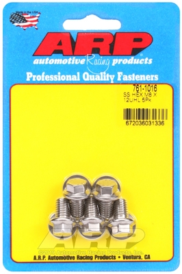 4AE761BA-681E-9E6B-A7D5-4B97EA5F0F8E M8 x 1.25 x 12 hex SS bolts (5pcs) - Image 1