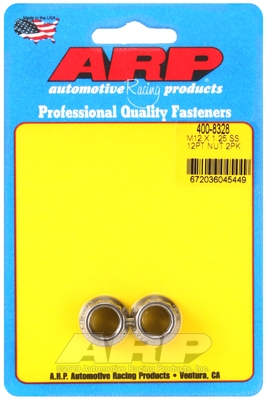 4B3CF8B5-A795-0E94-B653-1BEB35869BC0-3 ARP M12 X 1.25 (.750 collar) SS 12pt nut kit (2pcs) - Image 1