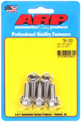 4E4BFB94-FC45-524A-1648-10DE70D84E6E M8 x 1.25 x 20 hex SS bolts (5pcs) - Image 1
