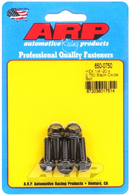 4E7474CA-0C88-6DAE-ACDB-1A6C1BE50917 "1/4""-20 x 0.750 hex black oxide bolts" (5pcs) - Image 1