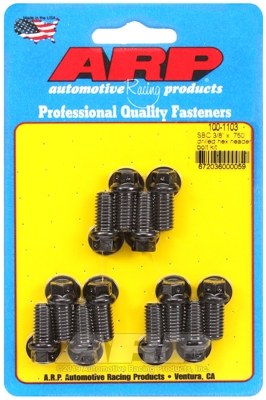 519DC3B5-AF8E-2F8A-FA57-5C2F7EE98AA7 ARP Header Bolt Kit Chevy 3/8x0.750" Drilled Hex - Image 1
