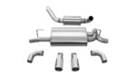 Corsa Axle-Back 2.5" Dual Rear Single 3.5" Wrangler 3.6