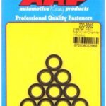 "3/8""ID 5/8""OD machined chamfer black washers" (10pcs)