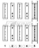 King Main Bearing Shell SUBARU EJ20/EJ22/EJ25(thrust in #5)