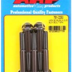 "5/16""-24 x 2.250 hex black oxide bolts" (5pcs)