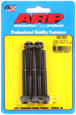 5453D02C-9641-1E42-50F9-31FBDC166D37 "1/4""-20 x 2.500 12pt black oxide bolts" (5pcs) - Image 1