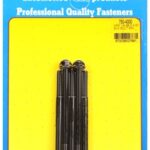 "1/4""-28 x 4.000 hex black oxide bolts" (5pcs)