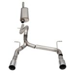 Corsa Cat-Back 2.75" Dual Rear Dual Outlet 4" Wrangler 07-18
