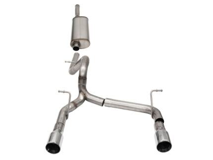 Corsa Cat-Back 2.75" Dual Rear Dual Outlet 4" Wrangler 07-18