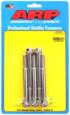 55EBFF9E-F579-C0AB-C343-B25C68433A55 "3/8""-16 x 4.000 hex 7/16 wrenching SS bolts" (5pcs) - Image 1