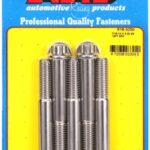"7/16""-14 X 3.250 12pt SS bolts" (5pcs)