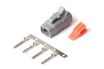 Haltech Plug and Pins Only Male Deutsch DTM-4 Conn (7.5 Amp)