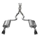 Corsa Cat-Back 3.0" Dual Rear Single 4.5" Mustang 5.0 15-17