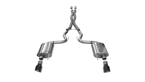 59B8AF18-3E48-1B19-37AA-3166D9216350 Corsa Cat-Back 3.0" Dual Rear Single 4.5" Mustang 5.0 15-17 - Image 1