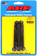 M6 x 1.00 x 80 hex black oxide bolts (5pcs)
