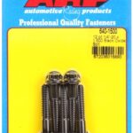 "1/4""-20 x 1.500 12pt black oxide bolts" (5pcs)