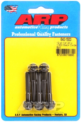 5A853CE5-9ACB-4FBC-170B-058654E03287 "1/4""-20 x 1.500 12pt black oxide bolts" (5pcs) - Image 1