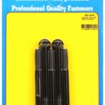 "3/8""-16 X 4.000 hex black oxide bolts" (5pcs)
