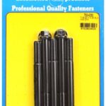 "7/16""-20 x 4.250 hex black oxide bolts" (5pcs)