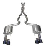 Corsa Cat-Back 3.0" Dual Rear Twin 4.0" Mustang 5.0 18-22