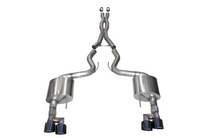 Corsa Cat-Back 3.0" Dual Rear Twin 4.0" Mustang 5.0 18-22