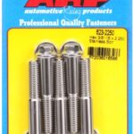 "3/8""-16 x 2.250 hex SS bolts" (5pcs)