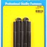 "7/16""-20 x 4.000 hex black oxide bolts" (5pcs)