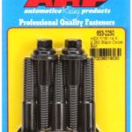 "7/16""-14 X 2.250 hex black oxide bolts" (5pcs)