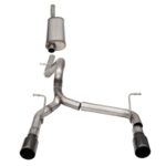 Corsa Cat-Back 2.75" Dual Rear Dual Outlet 4" Wrangler 07-18