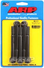 M10 x 1.50 x 90 hex black oxide bolts (5pcs)