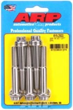 "3/8""-16 x 2.500 12pt 7/16 wrenching SS bolts" (5pcs) - Image 2