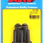 "5/16""-24 x 1.250 12pt black oxide bolts" (5pcs)