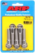 "7/16""-14 X 1.750 hex 1/2 wrenching SS bolts" (5pcs) - Image 2