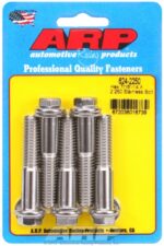 "7/16""-14 X 2.250 hex 1/2 wrenching SS bolts" (5pcs) - Image 2