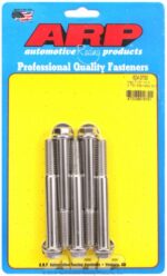 "7/16""-14 X 3.750 hex 1/2 wrenching SS bolts" (5pcs) - Image 2