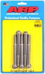 "7/16""-14 X 4.000 hex 1/2 wrenching SS bolts" (5pcs) - Image 2