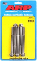 "7/16""-14 X 4.250 hex 1/2 wrenching SS bolts" (5pcs) - Image 2