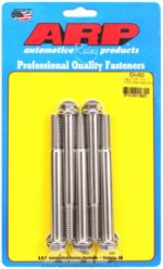 "7/16""-14 X 4.500 hex 1/2 wrenching SS bolts" (5pcs) - Image 2