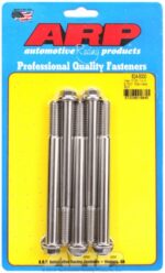 "7/16""-14 X 5.000 hex 1/2 wrenching SS bolts" (5pcs) - Image 2