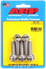"3/8""-16 x 1.250 hex 7/16 wrenching SS bolts" (5pcs) - Image 2
