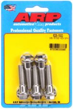 "3/8""-16 x 1.500 hex 7/16 wrenching SS bolts" (5pcs) - Image 2
