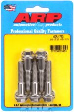"3/8""-16 x 1.750 hex 7/16 wrenching SS bolts" (5pcs) - Image 2
