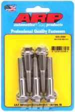 "3/8""-16 x 2.000 hex 7/16 wrenching SS bolts" (5pcs) - Image 2